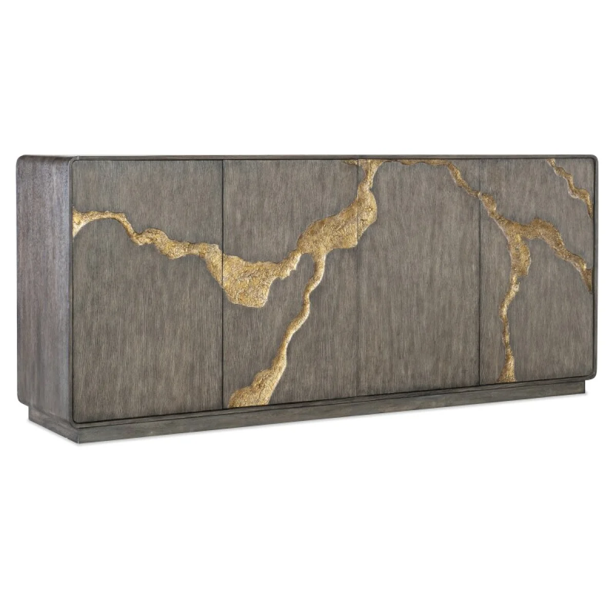 Melange Fissured Entertainment Credenza Entertainment Stands Brown 4
