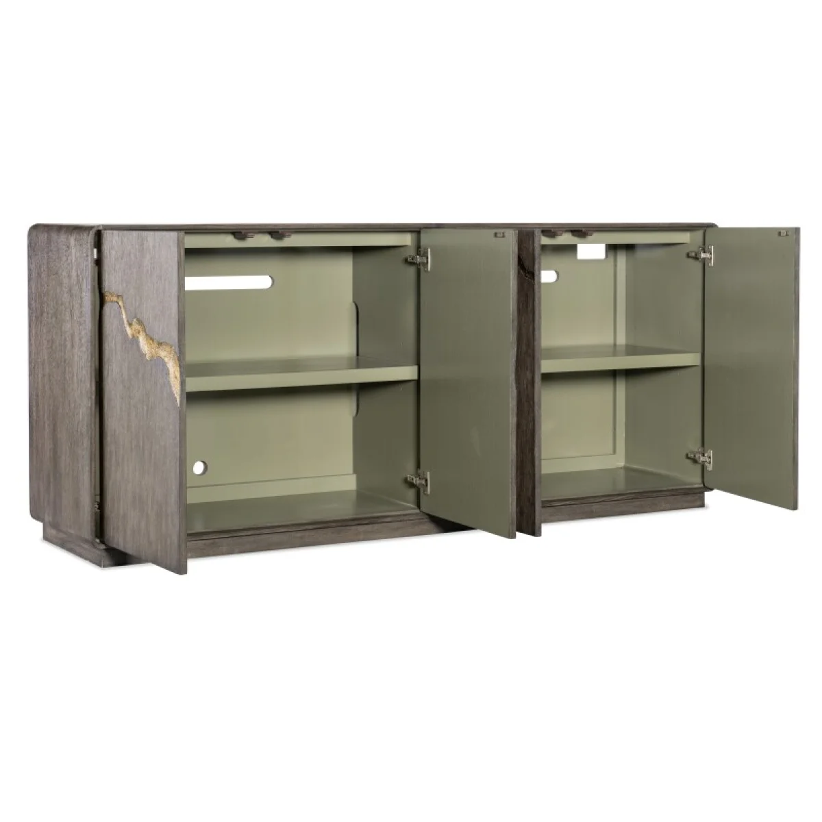 Melange Fissured Entertainment Credenza Entertainment Stands Brown 6