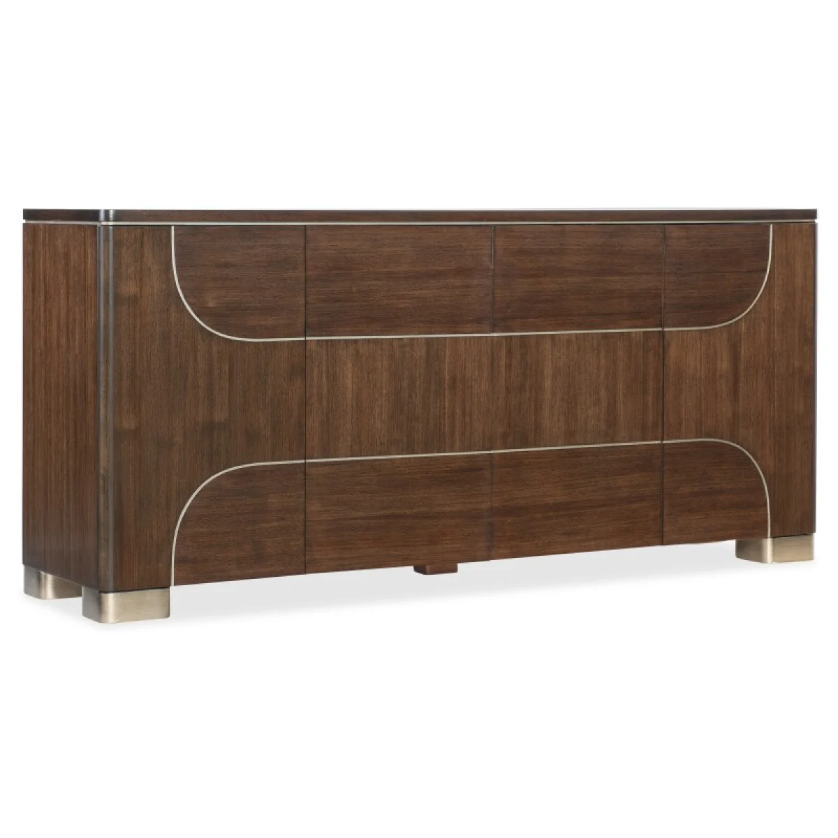 Melange Contours Credenza Entertainment Stands Brown 4