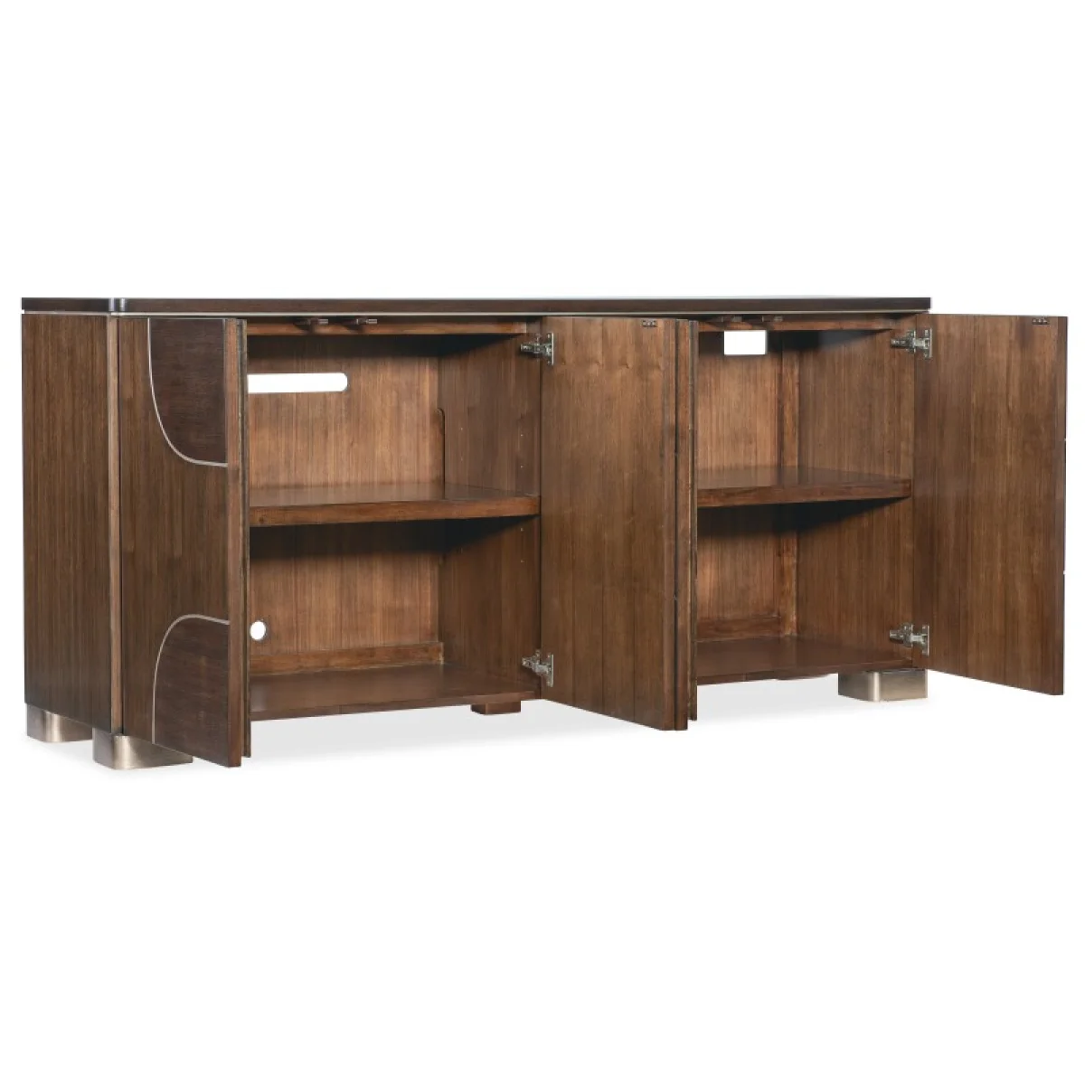 Melange Contours Credenza Entertainment Stands Brown 6