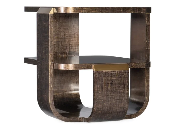 Melange Edmun Side Table End tables Brown