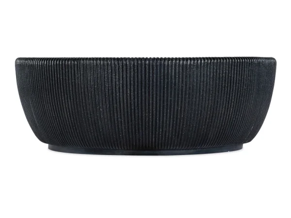 Melange Baleen Round Cocktail Table Cocktail & Coffee Tables black