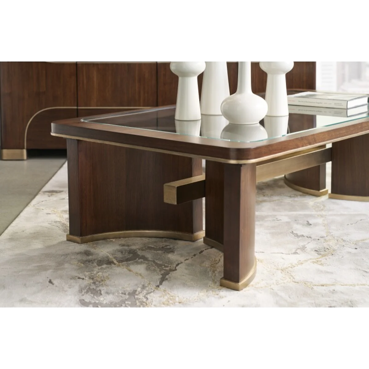 Melange Contours Cocktail Table Cocktail & Coffee Tables Brown 10