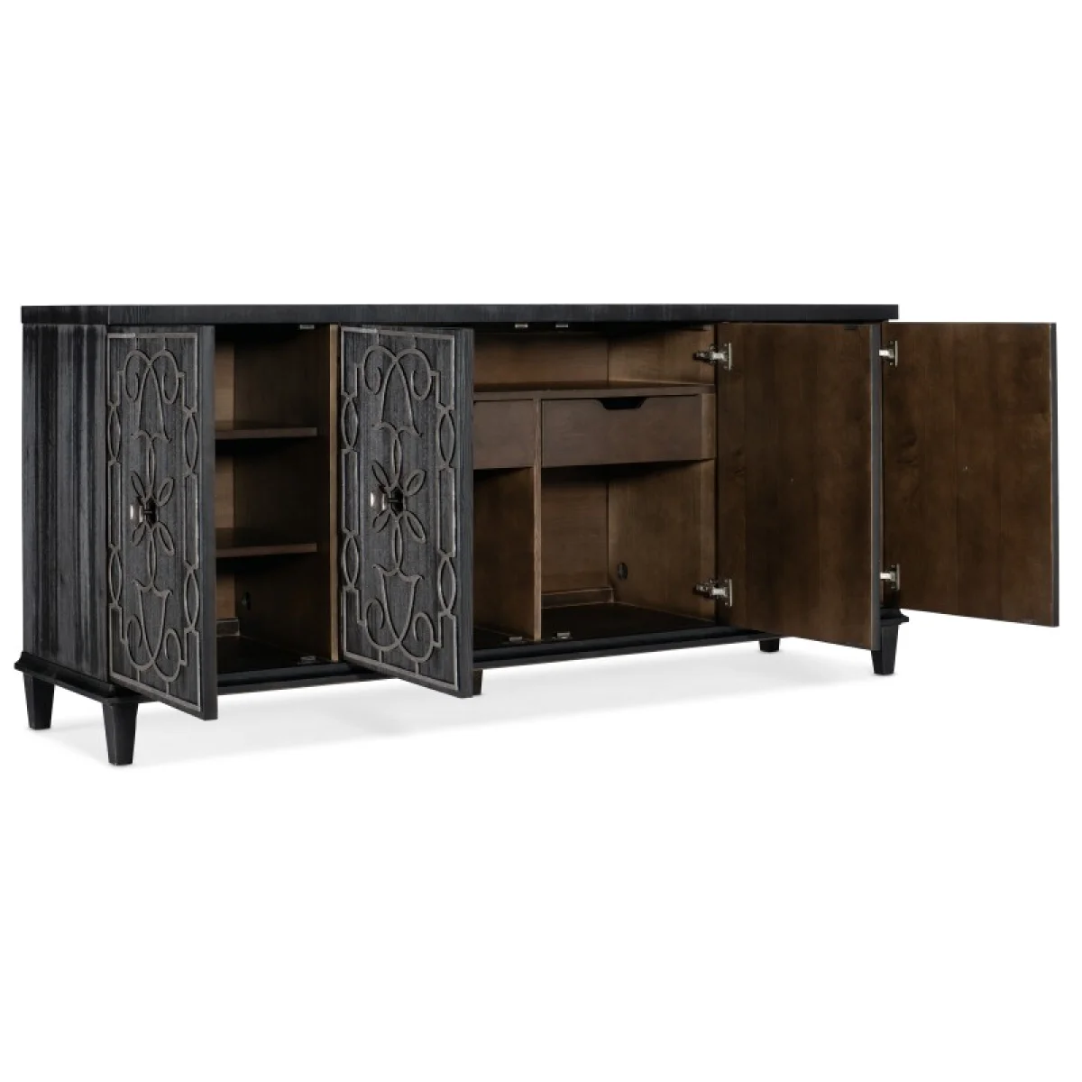 Melange Madeline Four Door Credenza Accent Furniture Accent Furniture 6
