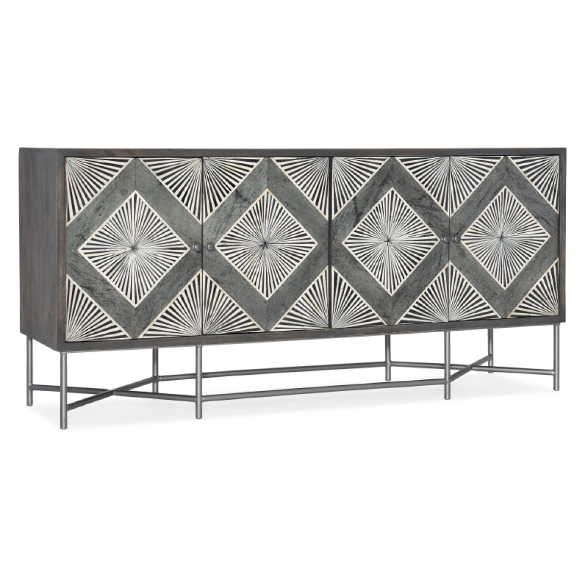 Melange Hawthorne Four Door Credenza Accent Furniture Accent Furniture 4