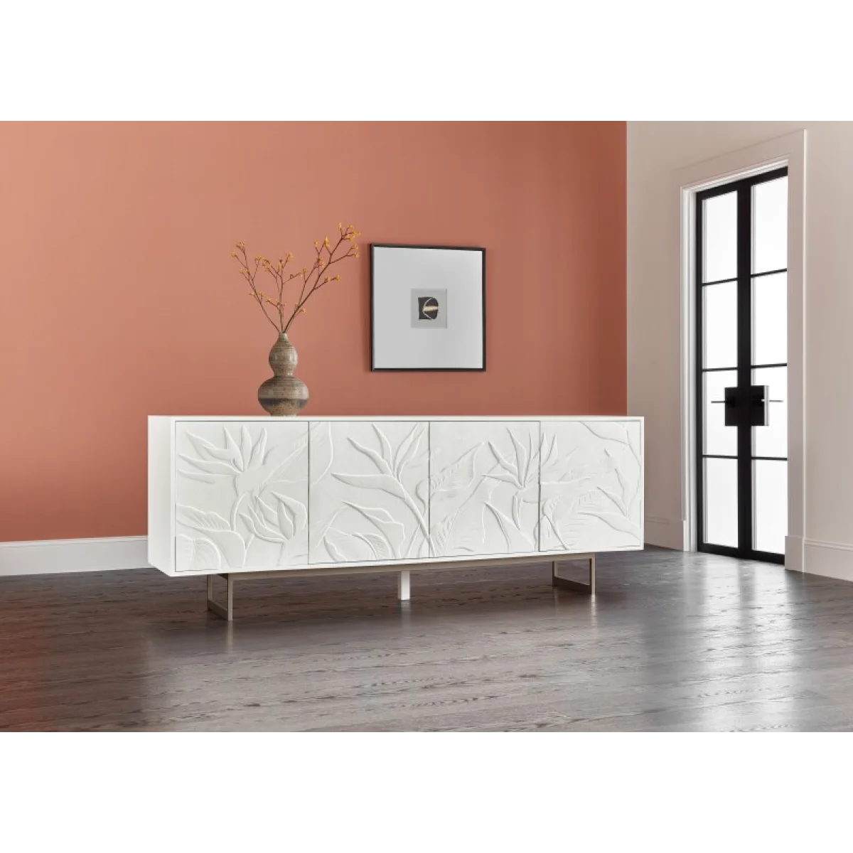 Melange Passerine Four Door Credenza Dining Storage Dining Storage 8