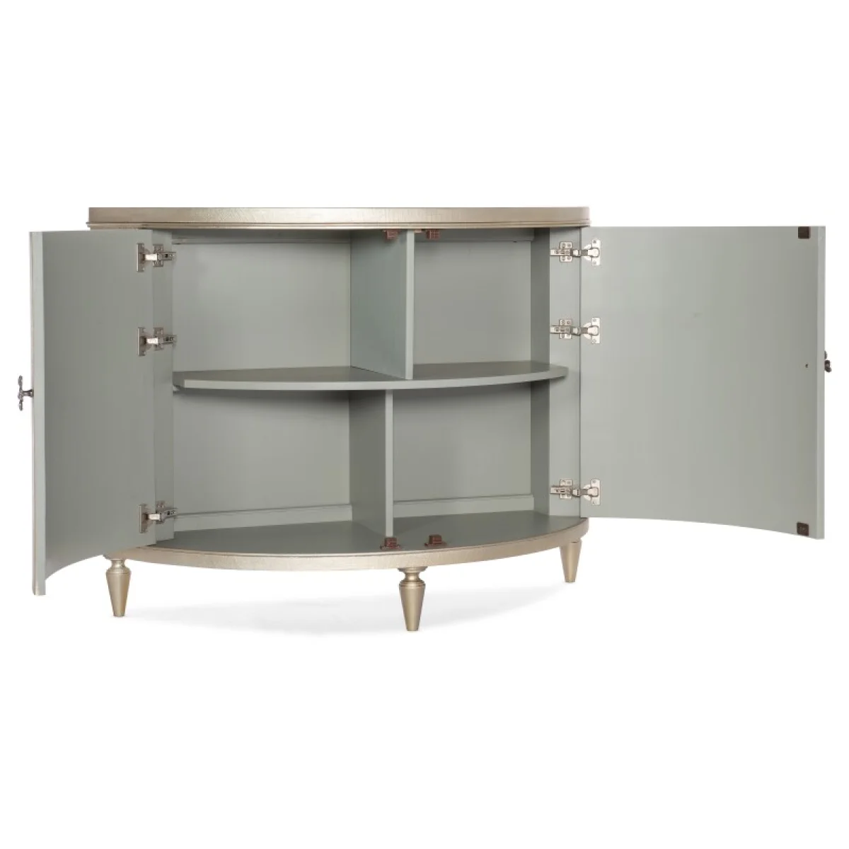 Melange Marguerite Two Door Demilune Chest Accent Furniture Accent Furniture 6