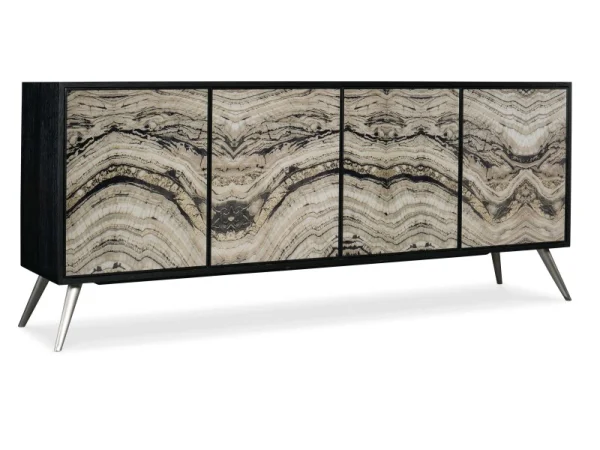 Melange Rockee Four Door Credenza Accent Furniture Accent Furniture