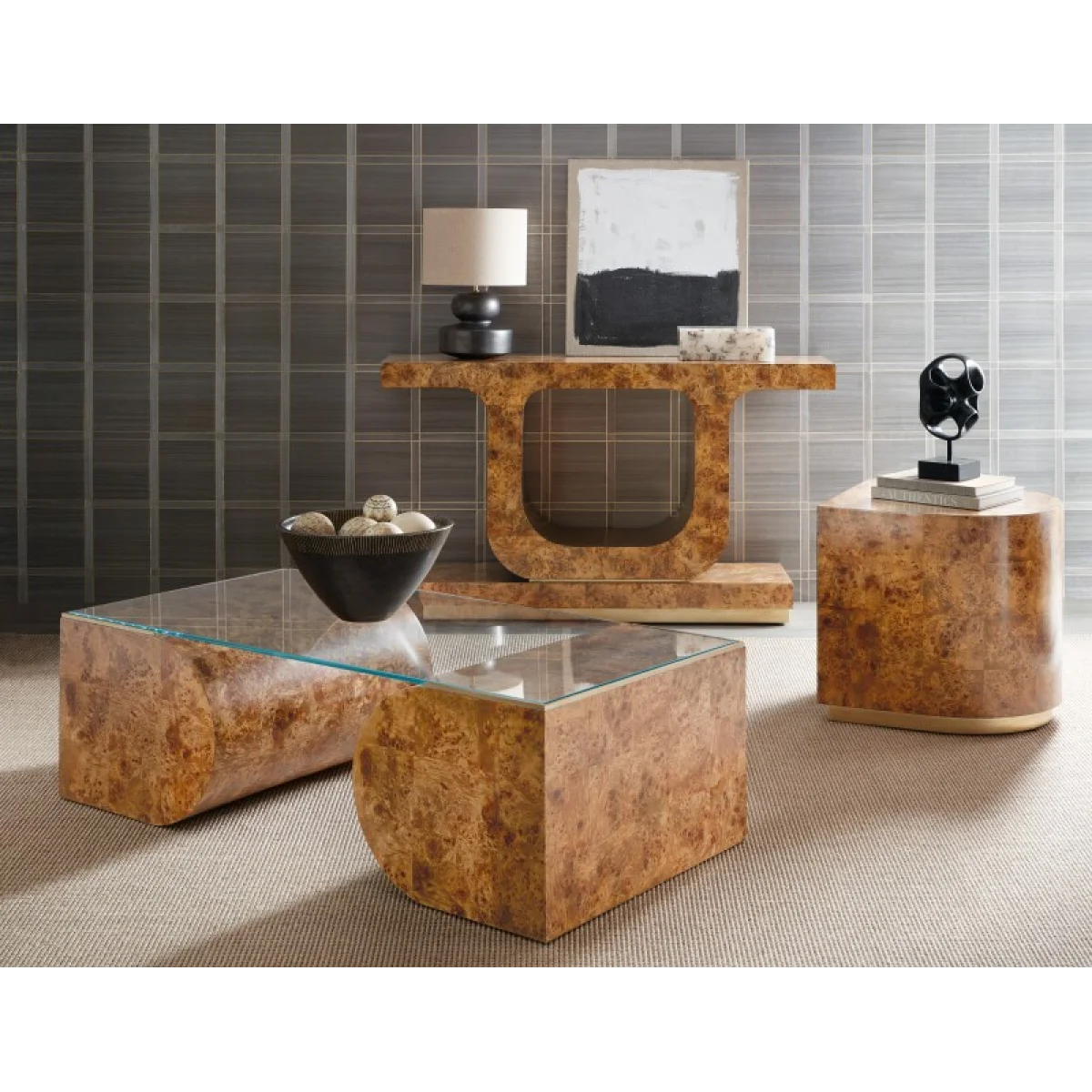 Melange Burlesque Console Table Console Tables Brown 9