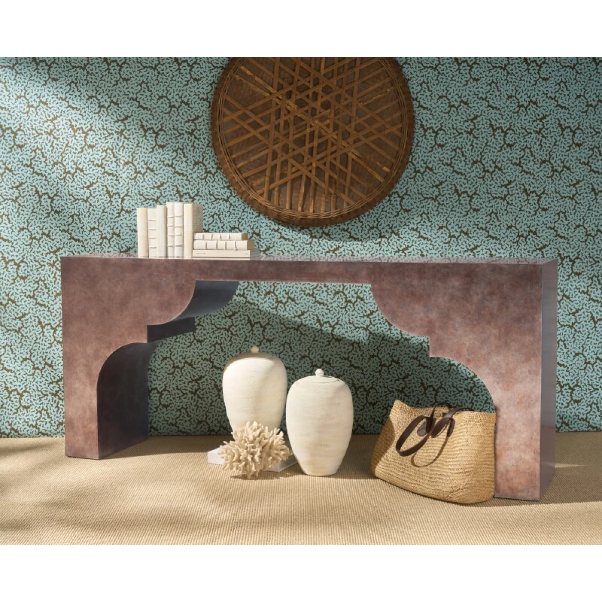 Melange Taj Console Console Tables Brown 9
