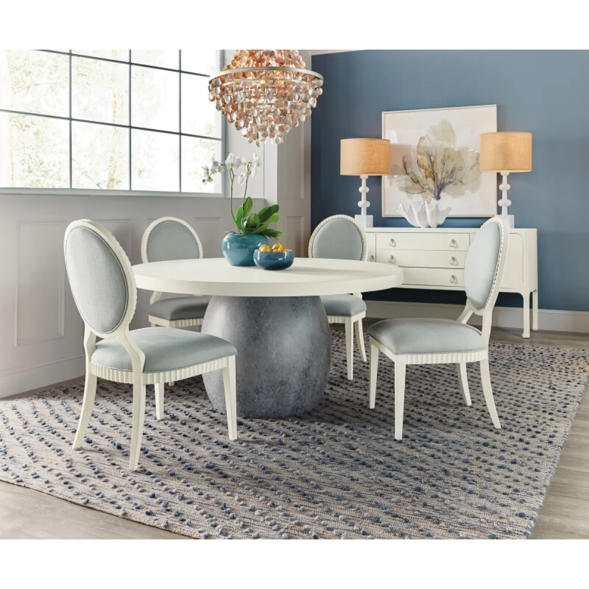 Serenity Laguna Round Dining Table Dining Tables Cream 7