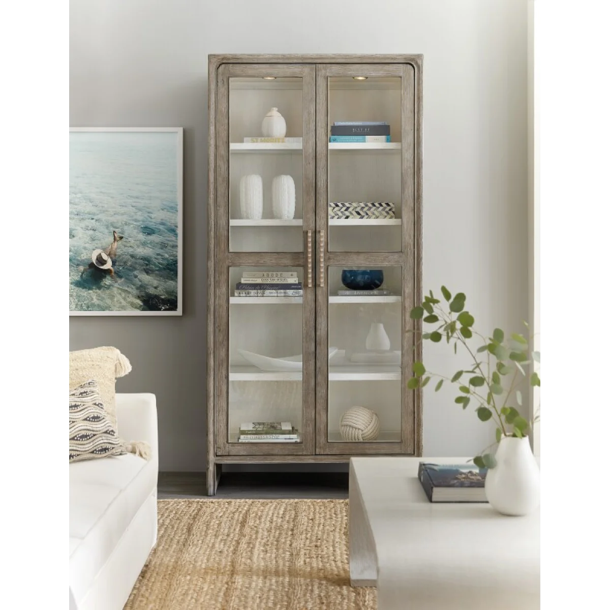 Serenity Sanderling Display Cabinet Dining Storage Brown 9
