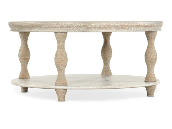 Serenity Bahari Round Cocktail Table Cocktail & Coffee Tables Brown