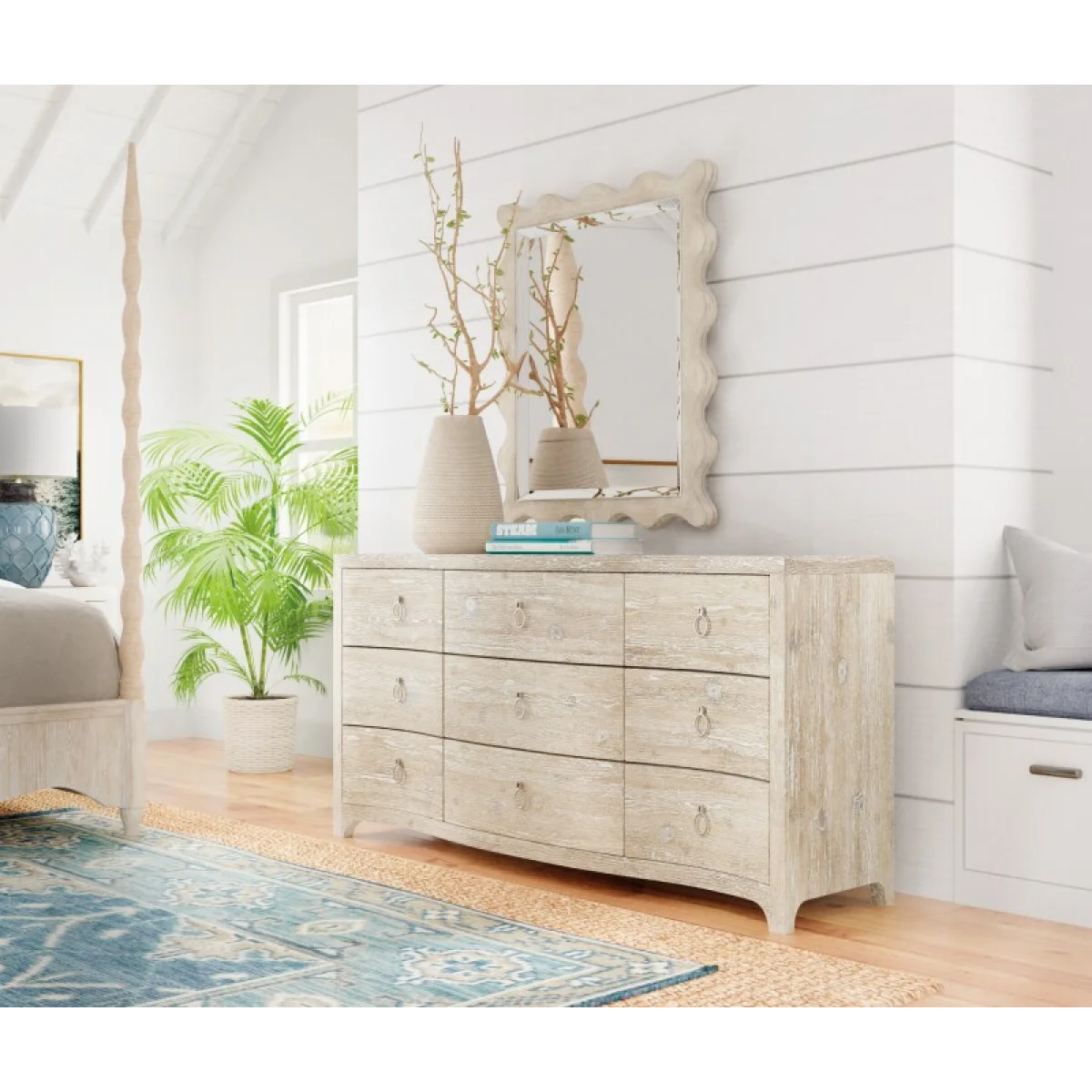 Serenity Bora Landscape Mirror Bedroom Mirrors Brown 6