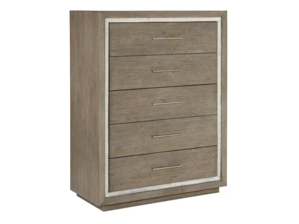 Serenity Five Drawer Chest Chests Brown