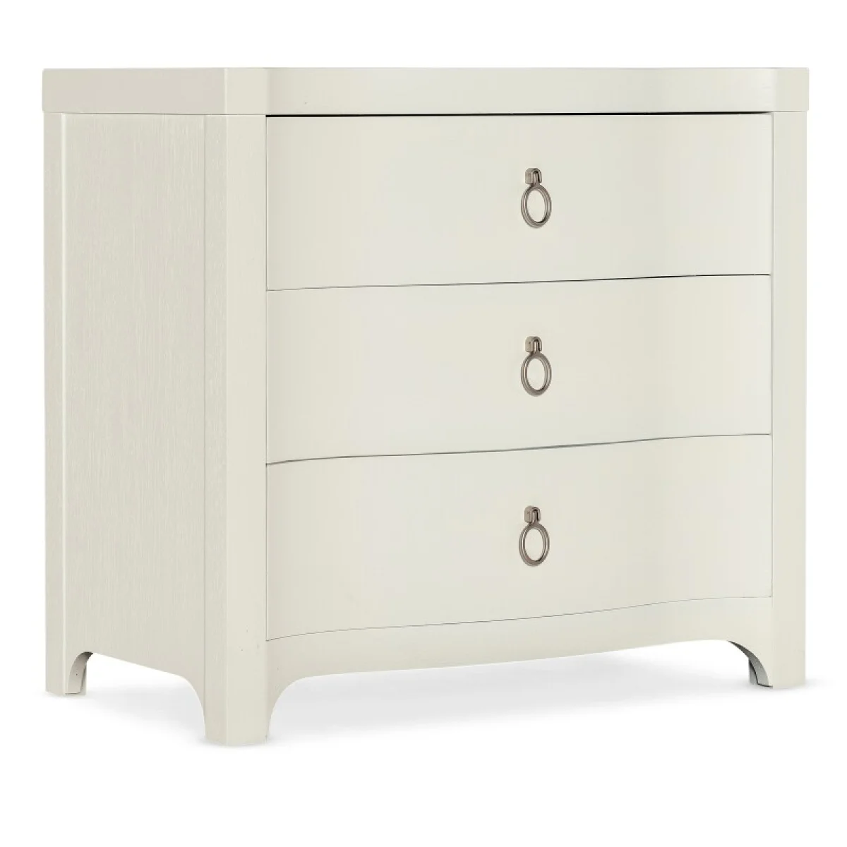 Serenity Antigua Three Drawer Nightstand Nightstands Cream 4