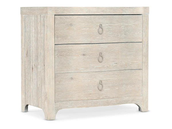 Serenity Antigua Three Drawer Nightstand Nightstands Brown
