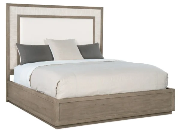 Serenity Rookery Cal King Upholstered Panel Bed Beds Beds