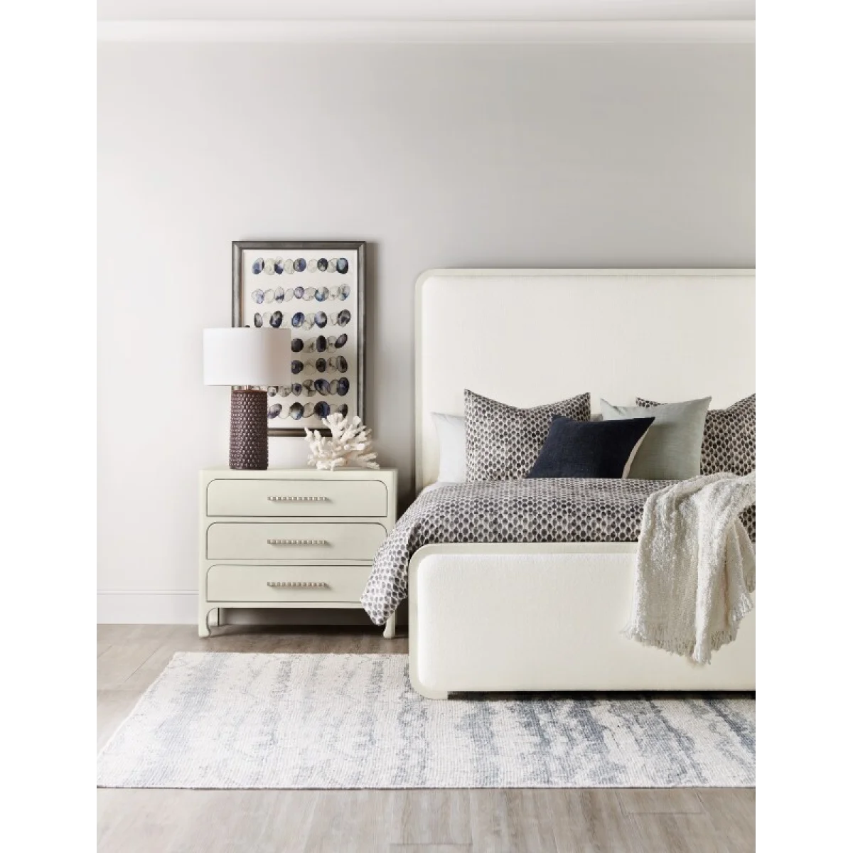 Serenity Ashore King Upholstered Panel Bed Beds Beds 7