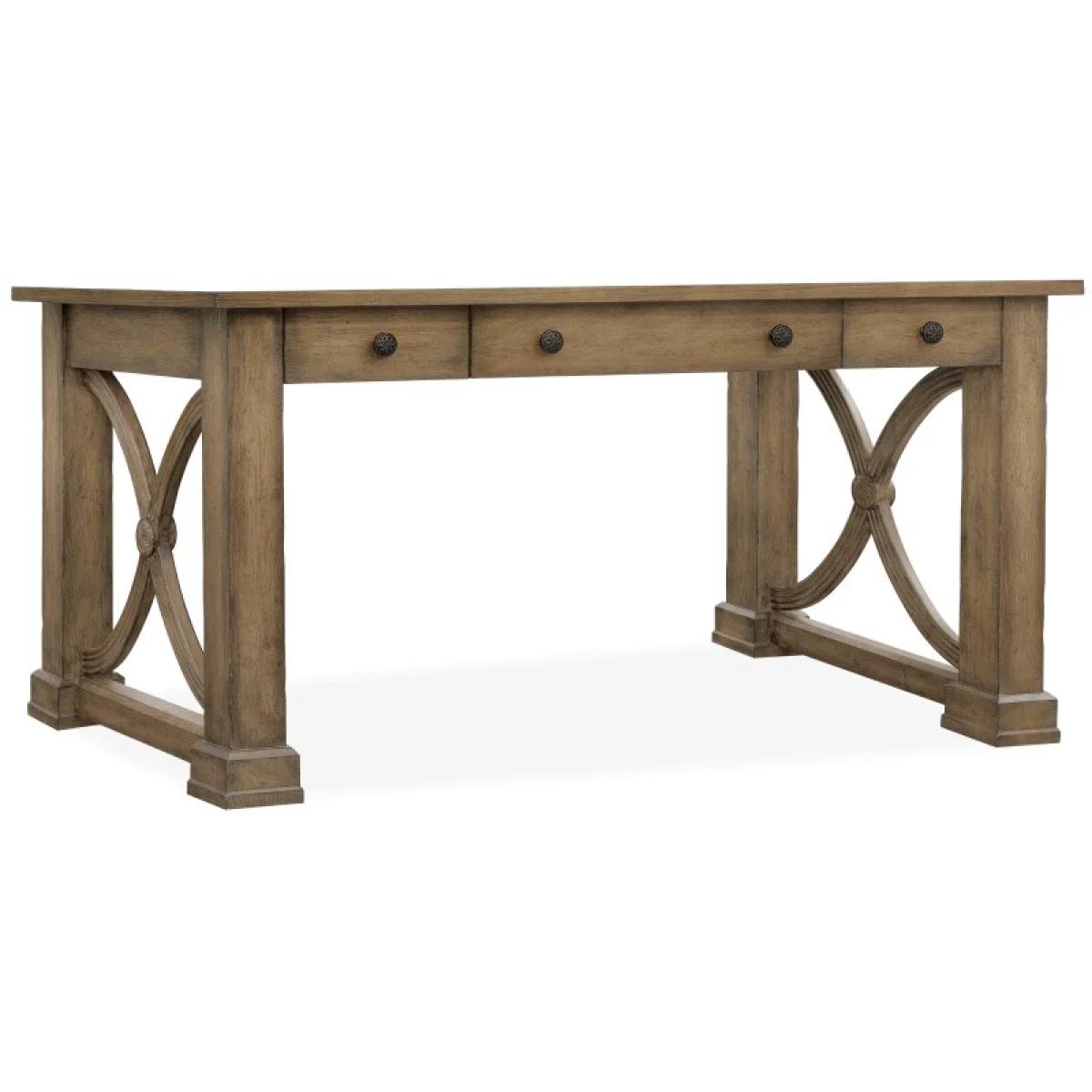 Melange Architectural Writing Desk Desks Brown 4