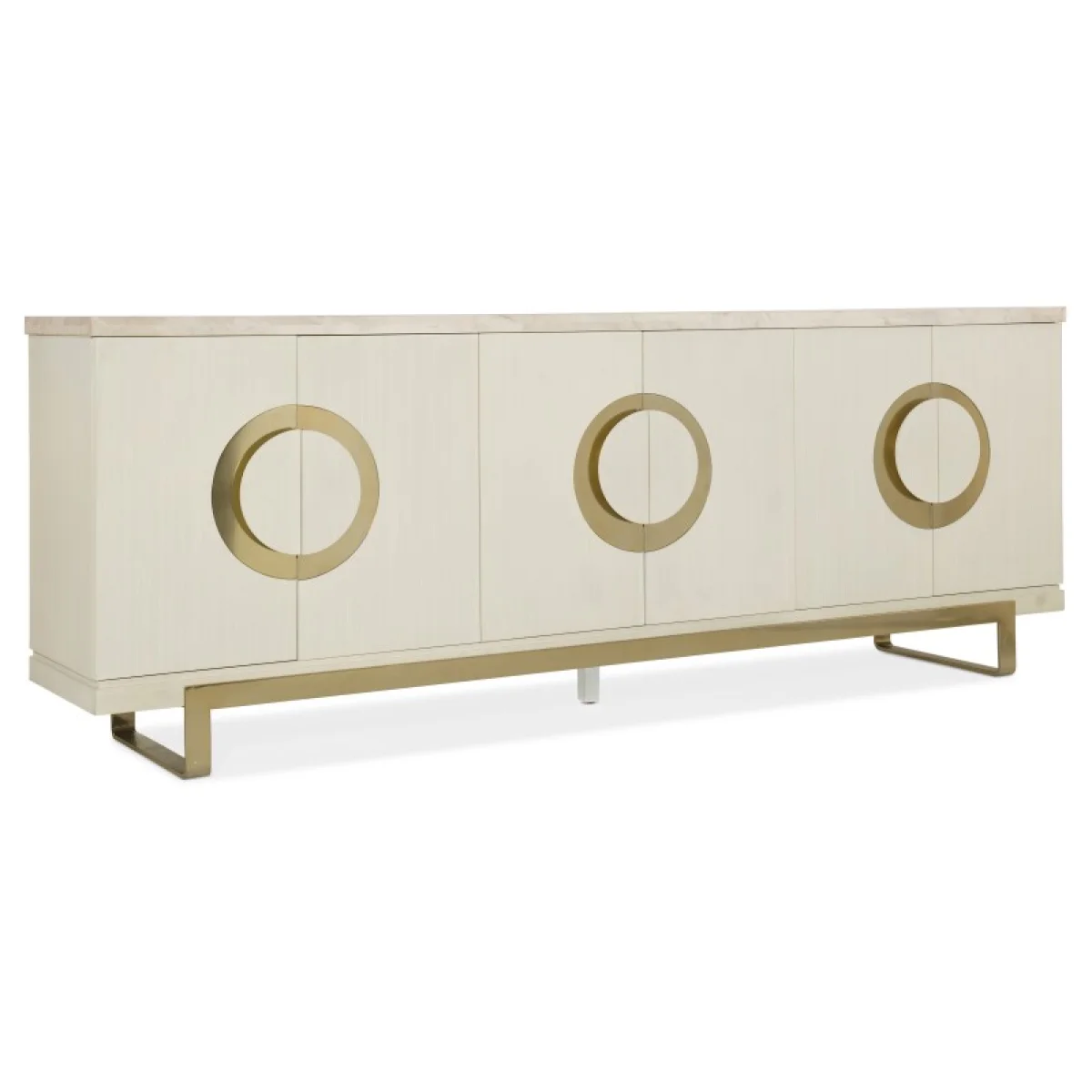 Melange Noelle Credenza Entertainment Stands Cream 4