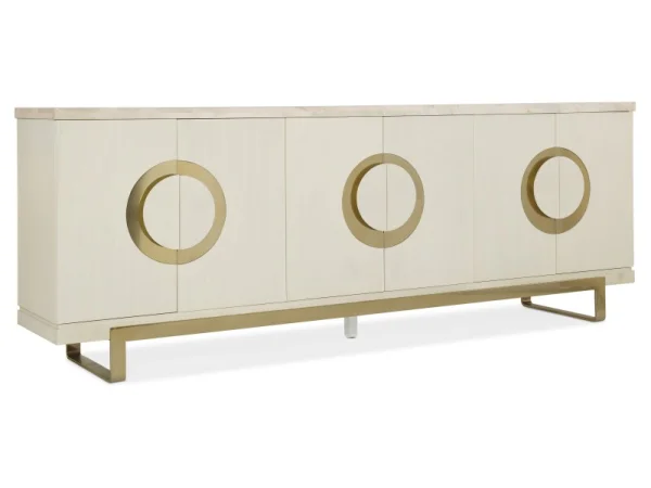 Melange Noelle Credenza Entertainment Stands Cream
