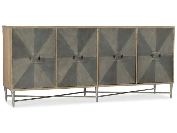 Melange Zola Four-Door Credenza Accent Furniture Accent Furniture