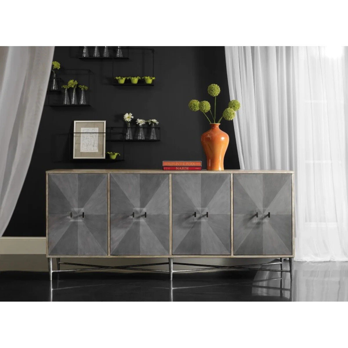 Melange Zola Four-Door Credenza Accent Furniture Accent Furniture 8