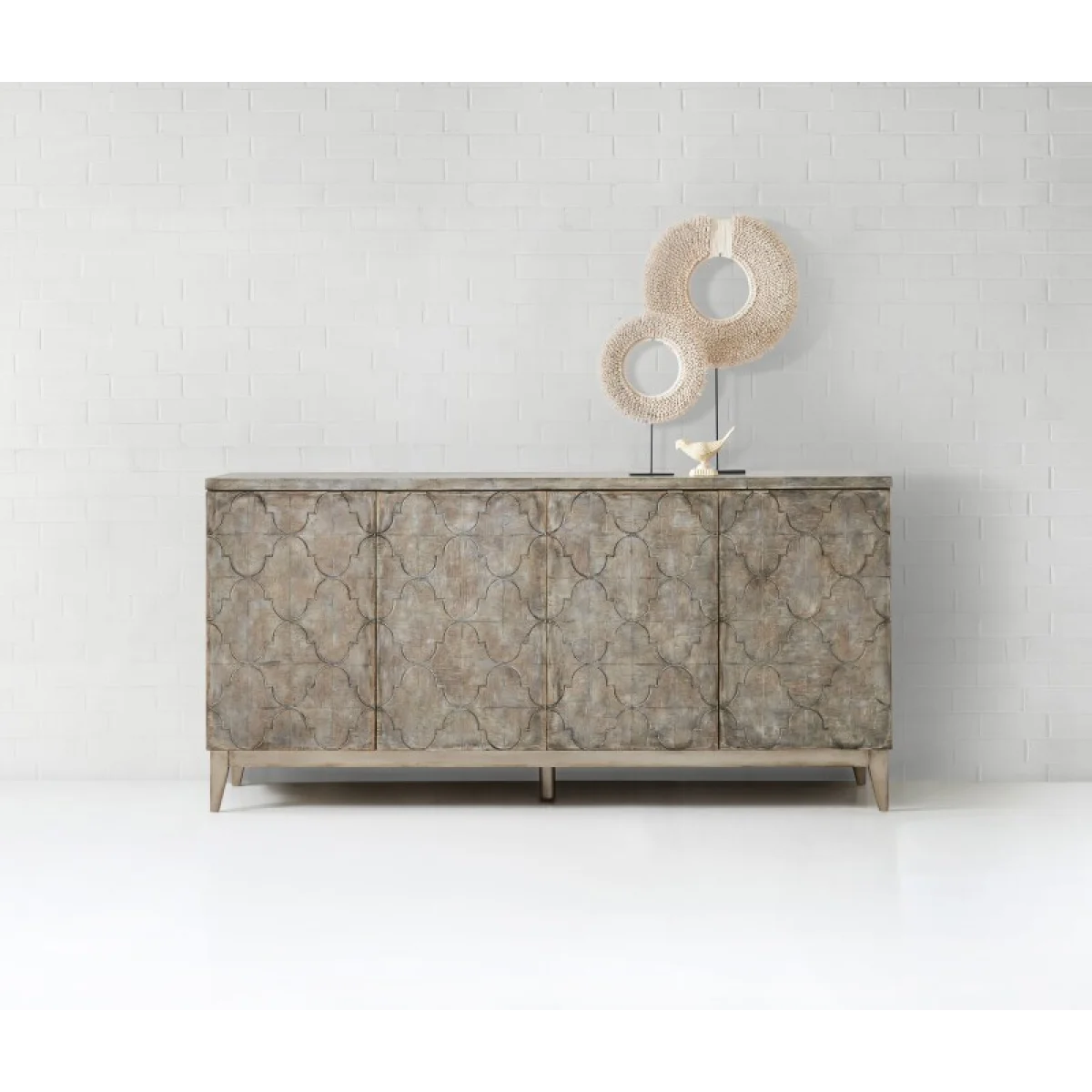 Melange Fairfax Credenza Dining Storage Brown 7