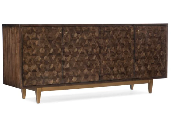 Melange Alpine Four-Door Credenza Accent Furniture Accent Furniture