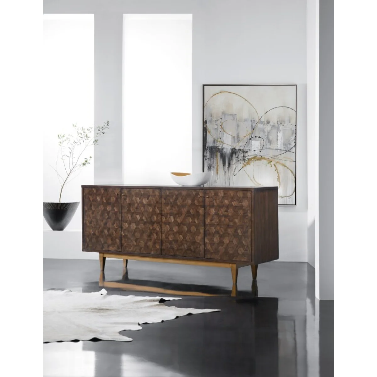 Melange Alpine Four-Door Credenza Accent Furniture Accent Furniture 7