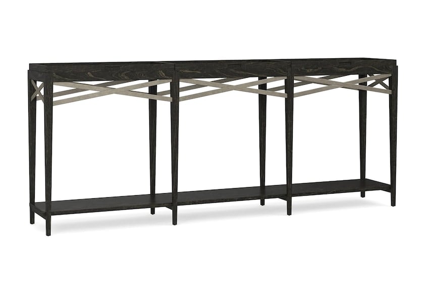 Woodridge Console Table in Cavern Black