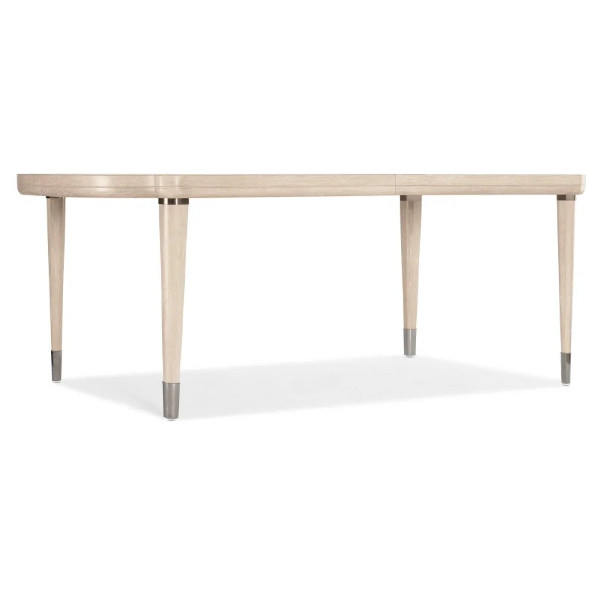Nouveau Chic Rectangle Dining Table with 1-22in Leaf Dining Tables Brown 4