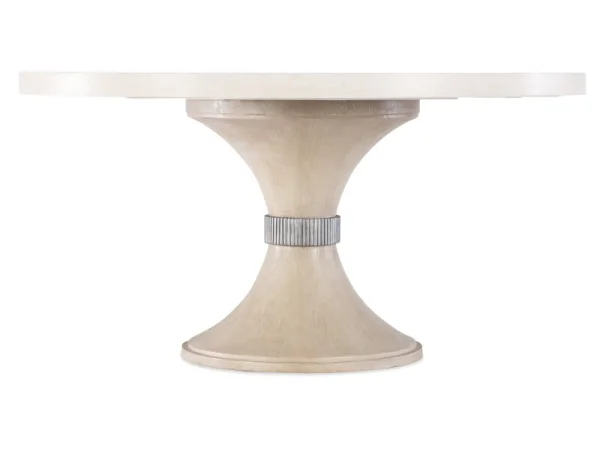 Casual Dining Nouveau Chic Round Pedestal Table Base Dining Table Bases Cream