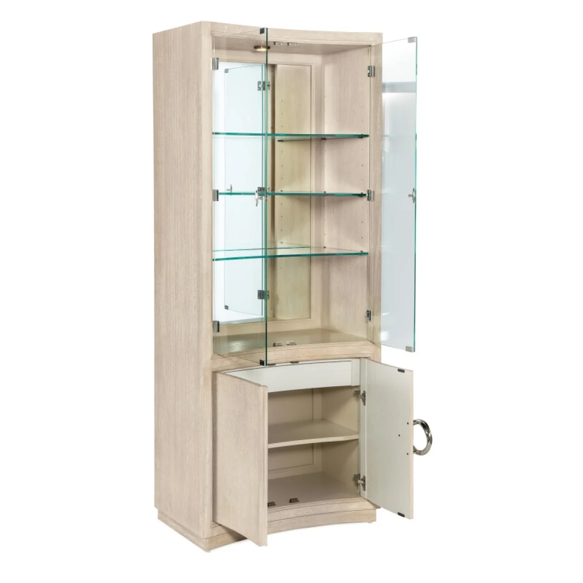 Nouveau Chic Display Cabinet Dining Storage Brown 7