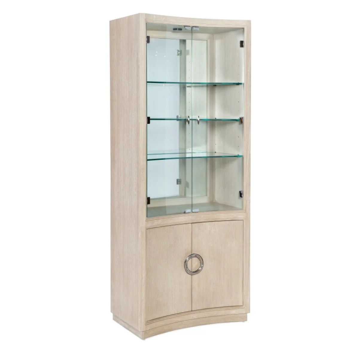 Nouveau Chic Display Cabinet Dining Storage Brown 8