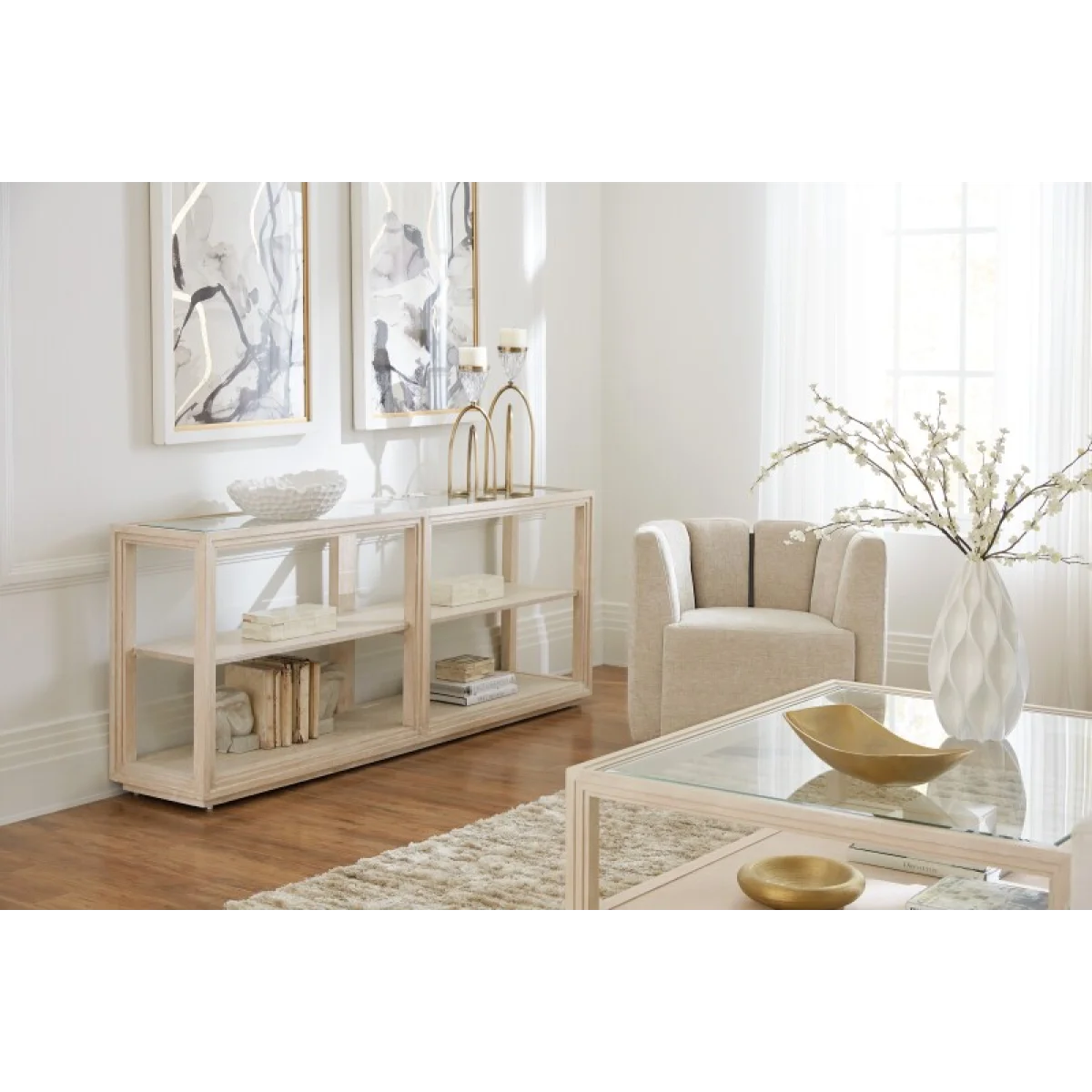 Nouveau Chic Console Table Console Tables Brown 8