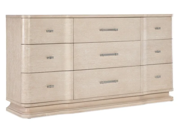 Nouveau Chic Nine Drawer Dresser Dressers Brown