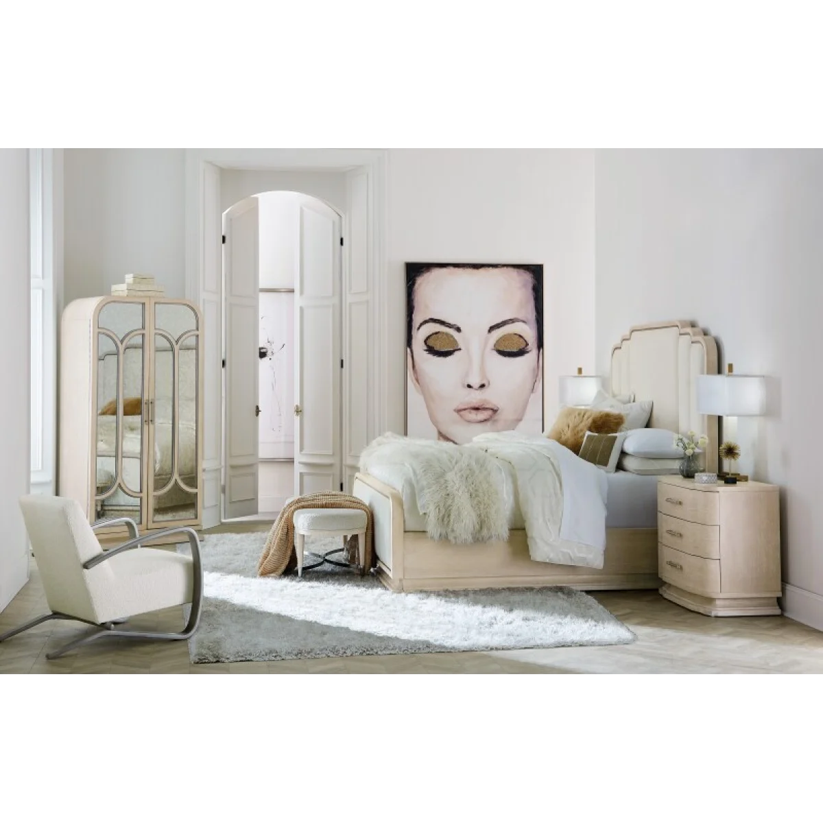 Nouveau Chic Cal King Upholstered Bed Beds Beds 10