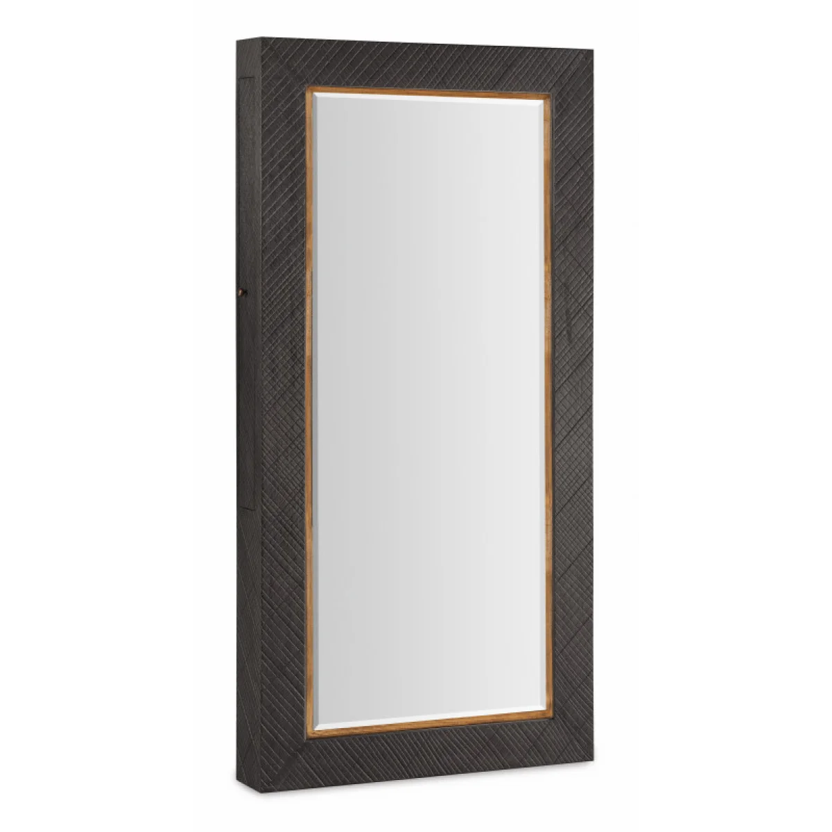 Big Sky Floor Mirror withJewelry Storage Mirrors Brown 4