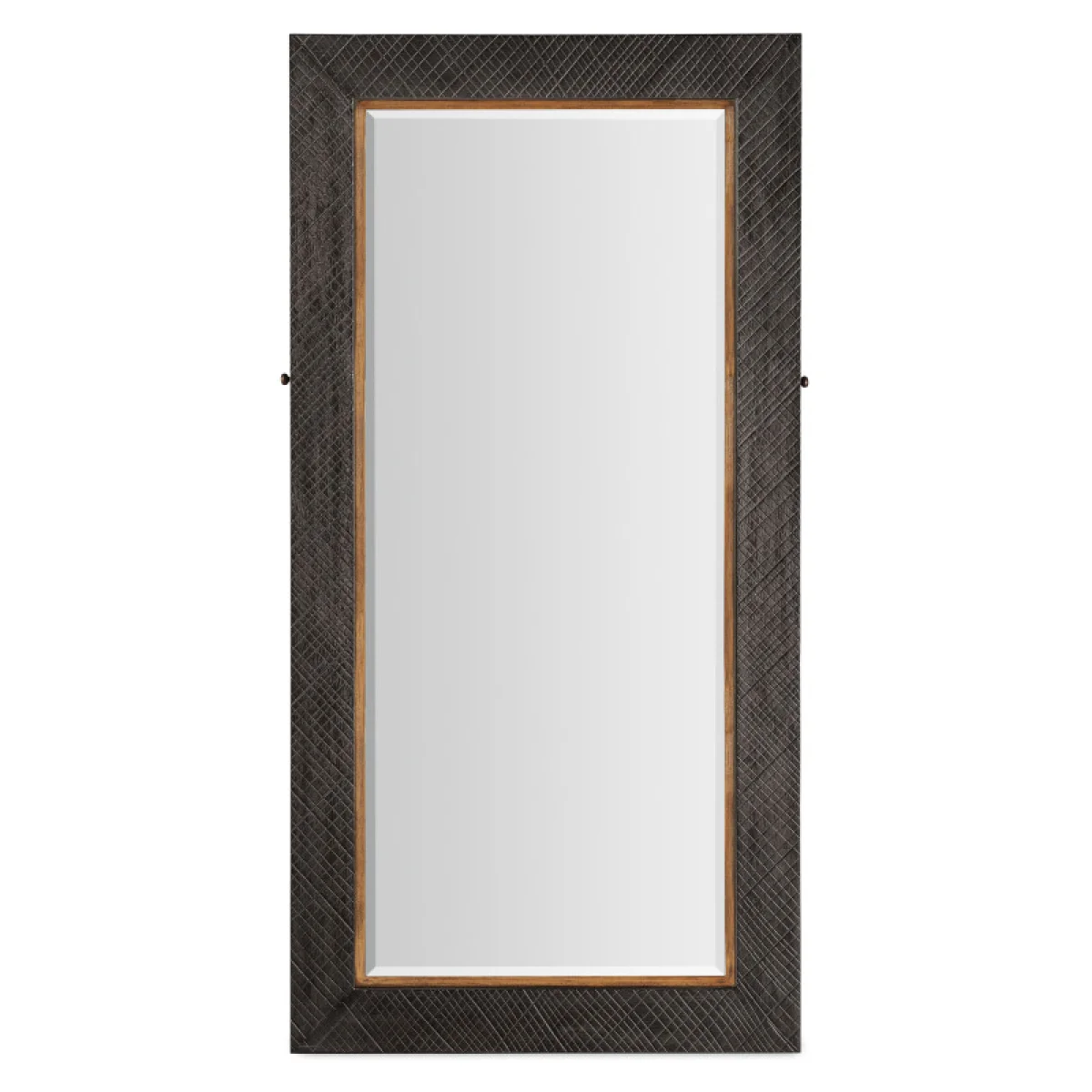 Big Sky Floor Mirror withJewelry Storage Mirrors Brown 7