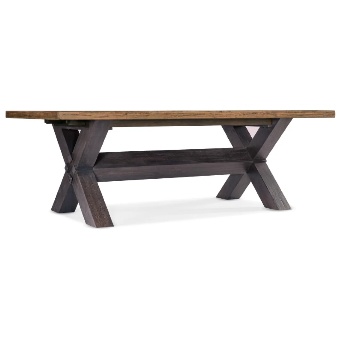 Big Sky Trestle Dining Table with 2-20in Leaves Dining Tables Brown 4