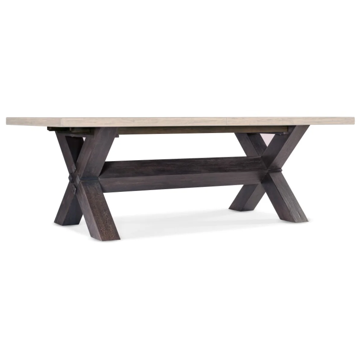 Big Sky Trestle Dining Table with 2-20in Leaves Dining Tables Brown 14