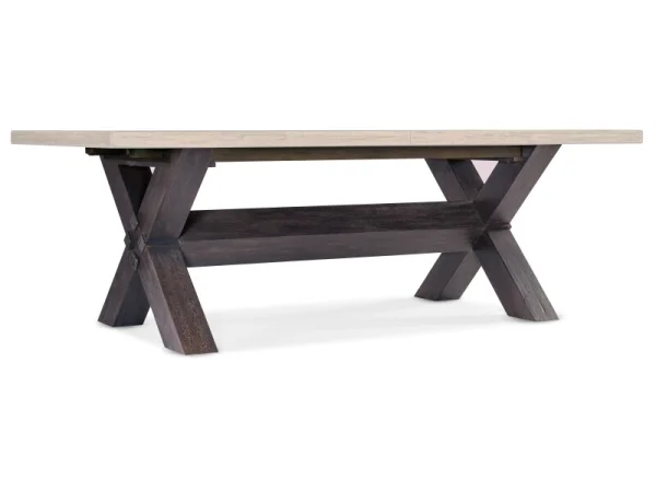 Big Sky Trestle Dining Table with 2-20in Leaves Dining Tables Brown 29