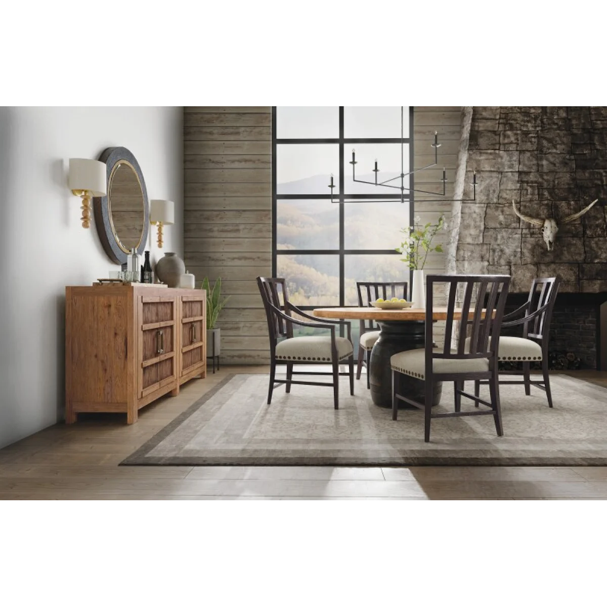 Big Sky Round Dining Table Dining Tables Brown 9