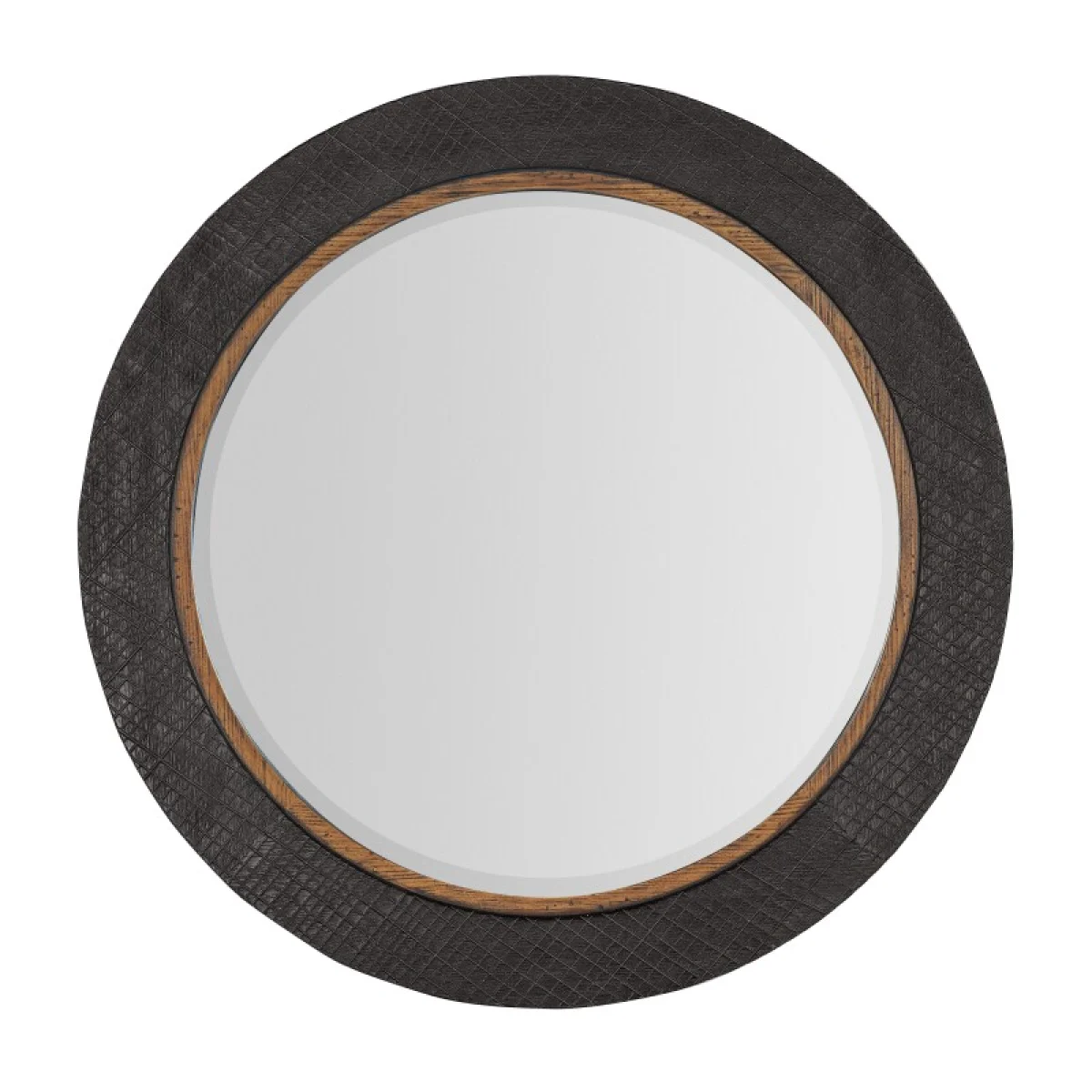 Big Sky Round Accent Mirror Bedroom Mirrors Brown 4