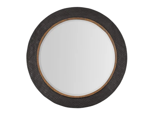 Big Sky Round Accent Mirror Bedroom Mirrors Brown