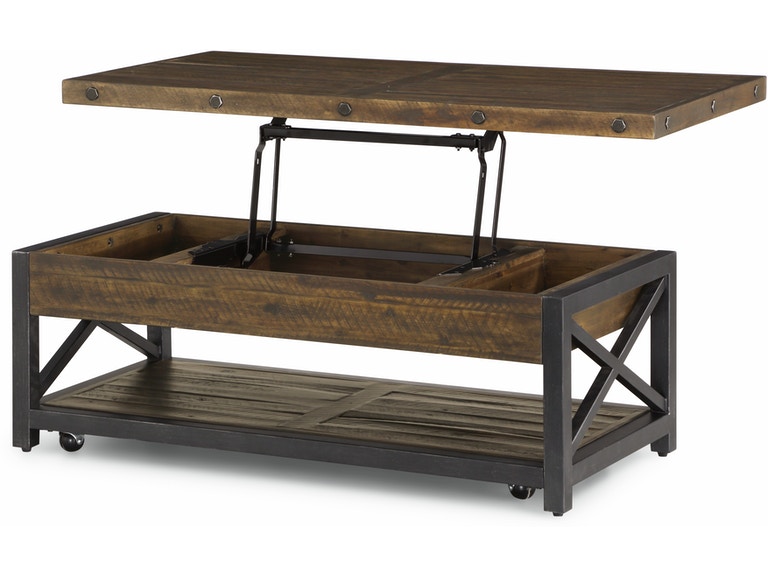 Carpenter Rectangular Lift-Top Coffee Table with Casters Cocktail & Coffee Tables Flexsteel 5 Carpenter Rectangular Lift-Top Coffee Table with Casters Cocktail & Coffee Tables Flexsteel 5