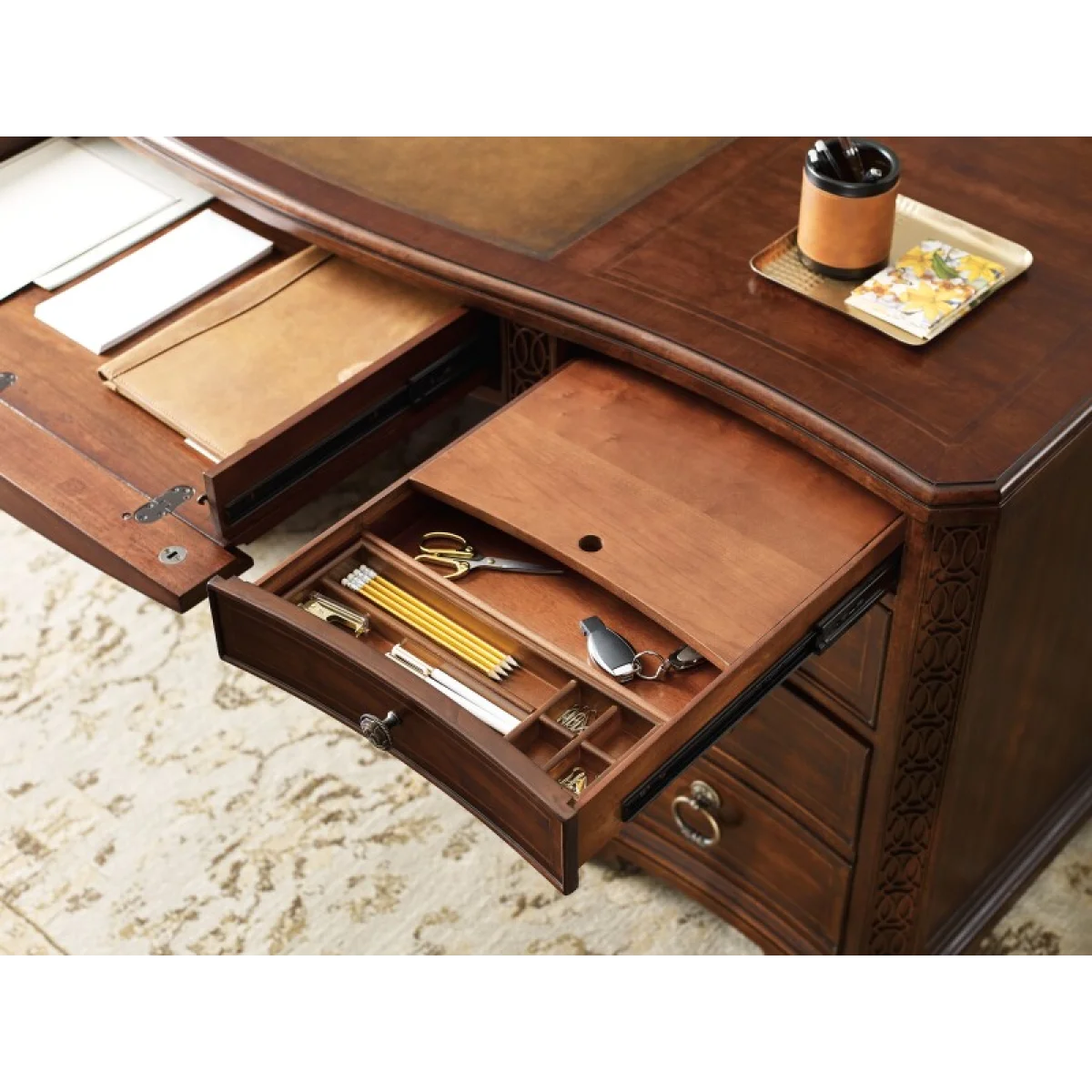 Charleston Executive Desk Desks Brown 12