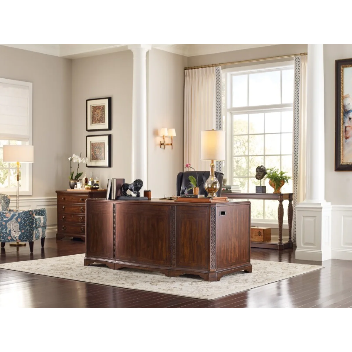 Charleston Executive Desk Desks Brown 14